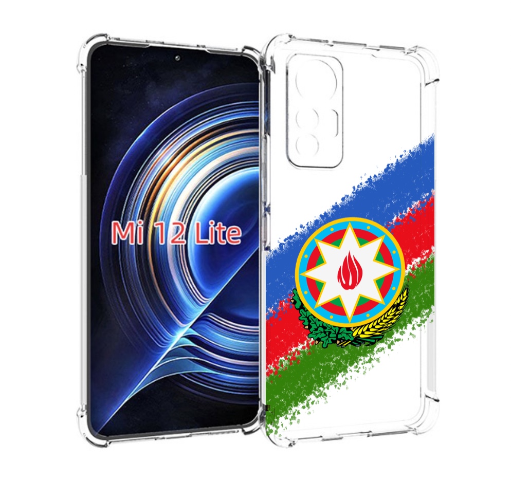 

Чехол MyPads герб флаг Азербайджана для Xiaomi 12 Lite, Прозрачный, Tocco
