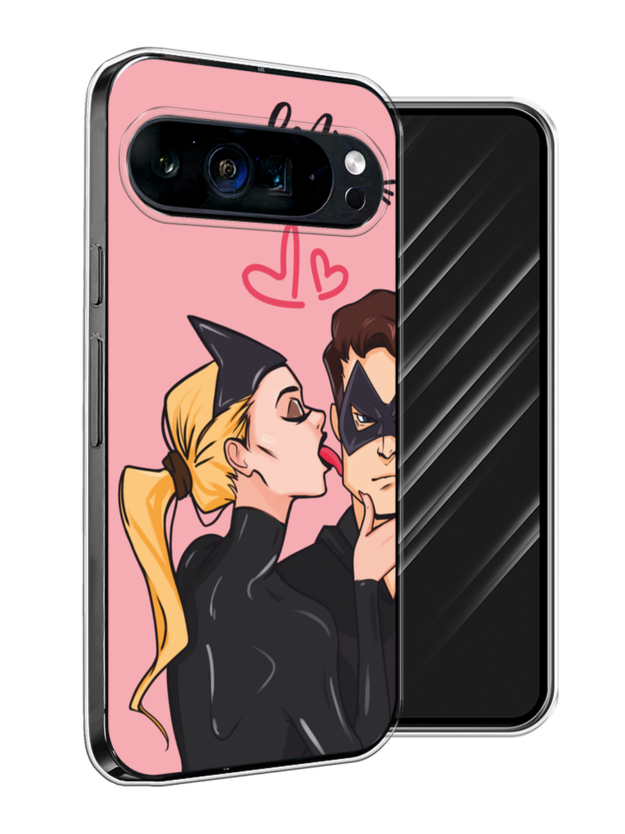 

Чехол Awog на Google Pixel 9 Pro XL "Kiss of Cat Woman", Розовый;черный;бежевый, 272150-1