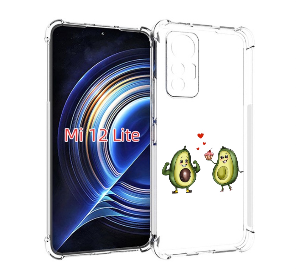 

Чехол MyPads влюбленные-авокадо для Xiaomi 12 Lite, Прозрачный, Tocco