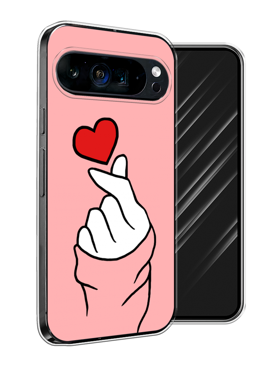 

Чехол Awog на Google Pixel 9 Pro XL "Милое сердечко", Белый;красный;черный, 272150-1