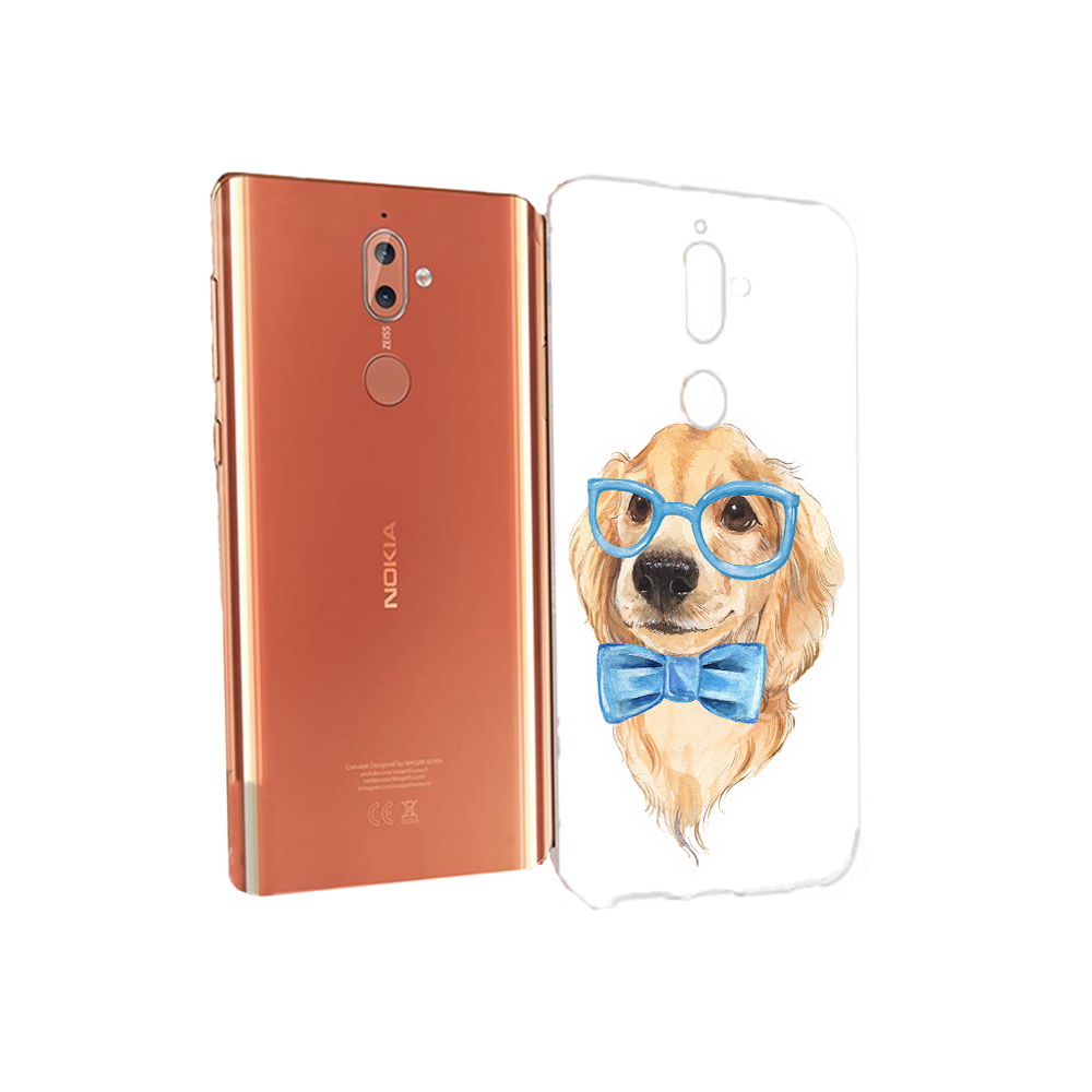 

Чехол MyPads Tocco для Nokia 9 Собака интеллигент (PT126479.94.159), Прозрачный, Tocco