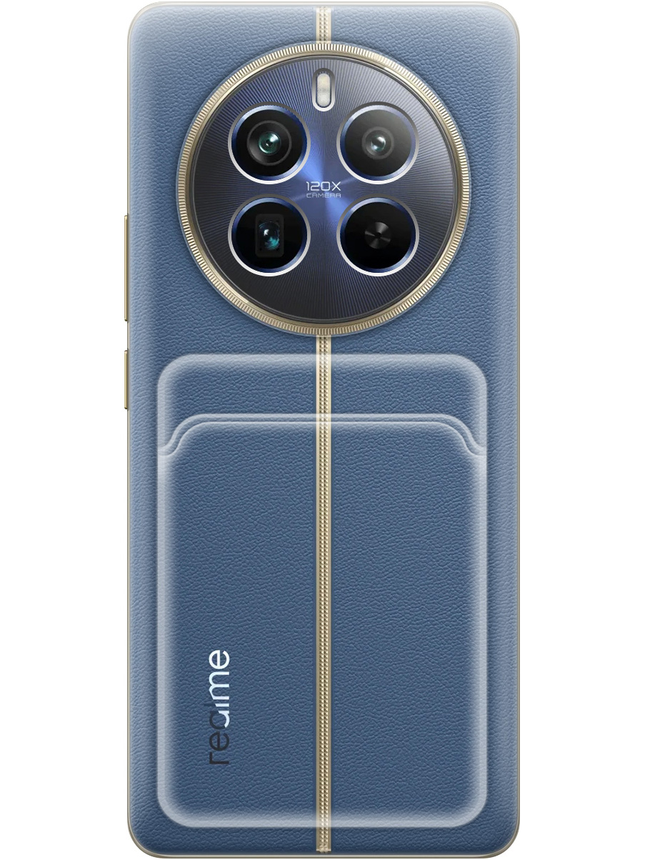 

Силиконовый чехол на Realme 12 Pro 5g / 12 Pro+ 5g с карманом для карты прозрачный, 782631831