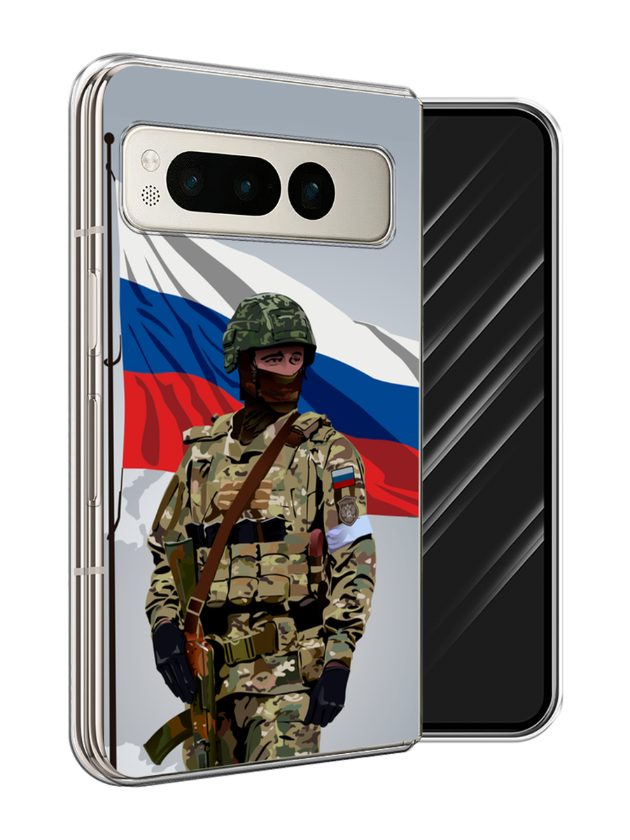 

Чехол Awog на Google Pixel Fold "Солдат с флагом", Белый;синий;красный;зеленый, 271850-1