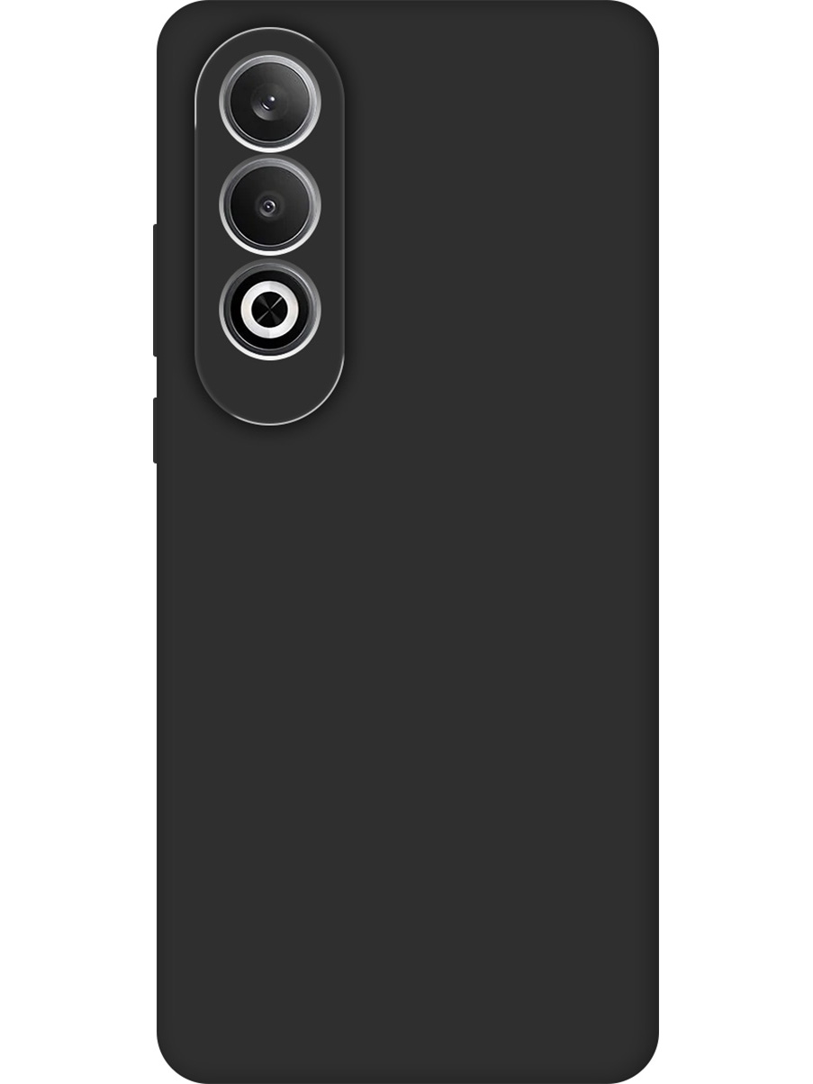 

Силиконовый чехол на OnePlus Nord CE4 матовый черный, 782628813