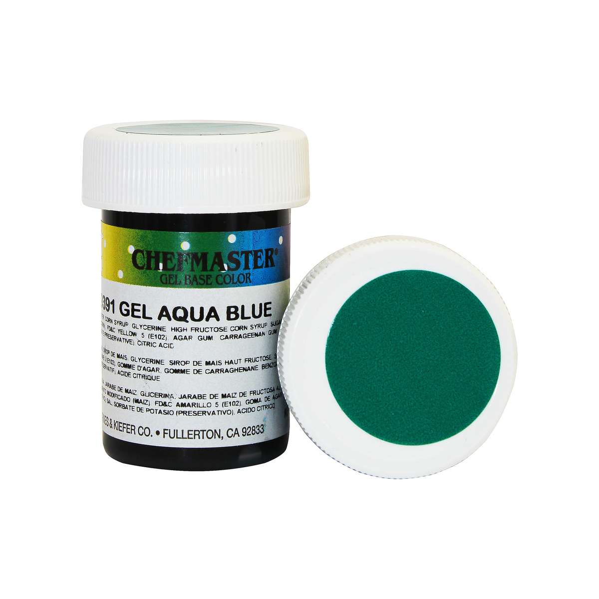 фото Краска морская волна гелевая концентрир. aqua blue chefmaster, 28 гр.