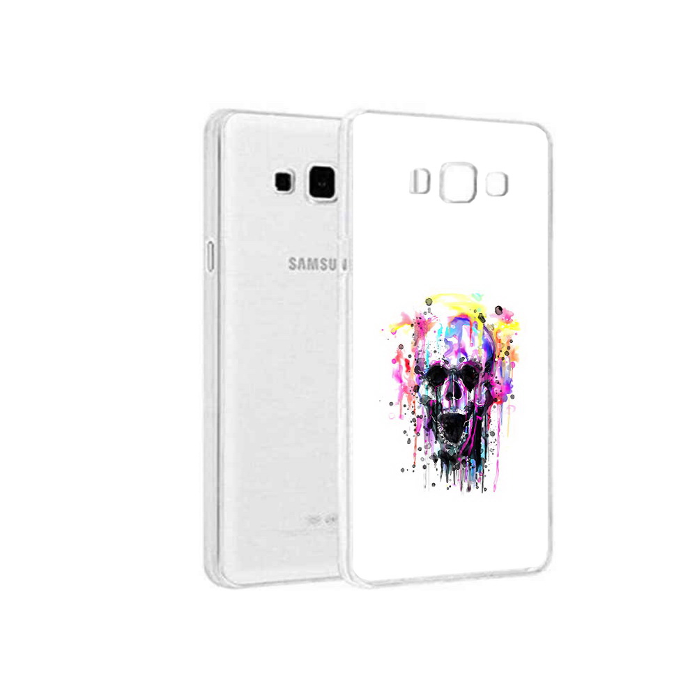 

Чехол MyPads Tocco для Samsung Galaxy A8 граффити череп, Прозрачный, Tocco