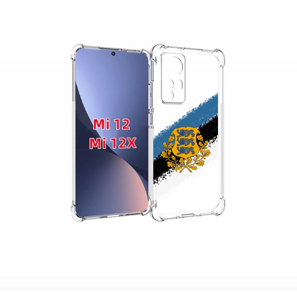 

Чехол бампер MyPads герб флаг эстонии-2 для Xiaomi 12., Прозрачный, Tocco