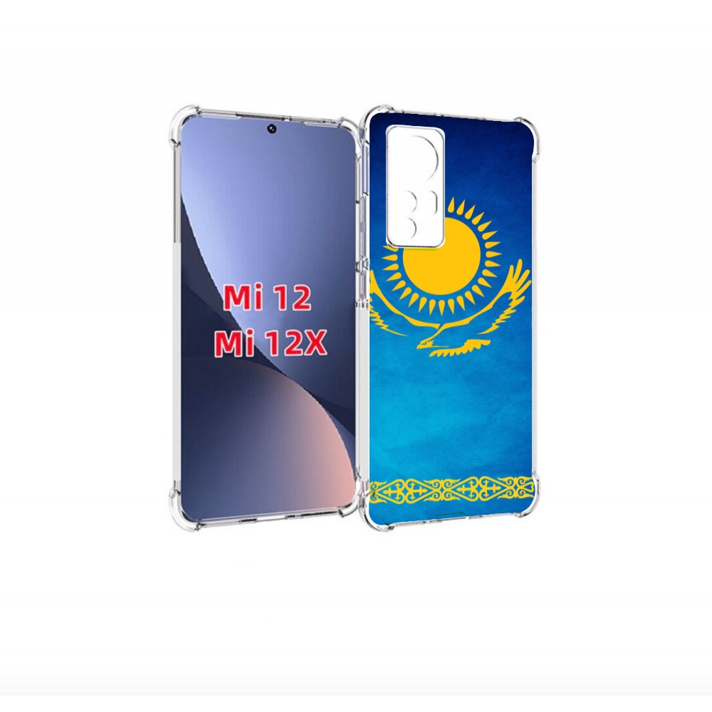 

Чехол бампер MyPads герб и флаг казахстана для Xiaomi 12., Прозрачный, Tocco