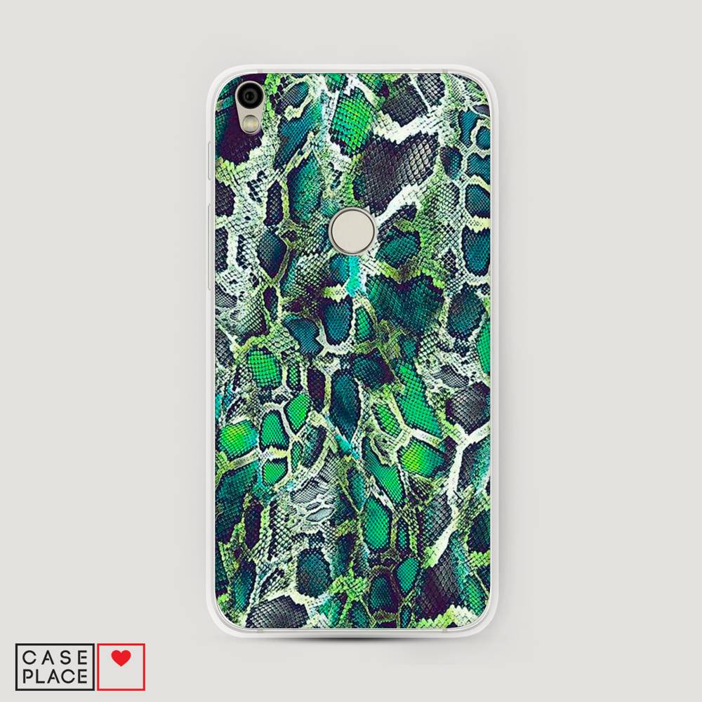 

Чехол Awog на Alcatel Shine Lite / Алкатель Shine Lite "Зеленая кожа змеи", 170350-3