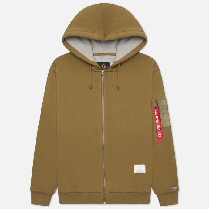 фото Толстовка мужская alpha industries use51506c1-303 зеленая l