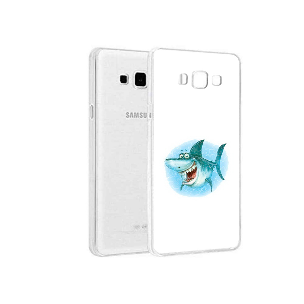 

Чехол MyPads Tocco для Samsung Galaxy A8 веселая акула, Прозрачный, Tocco