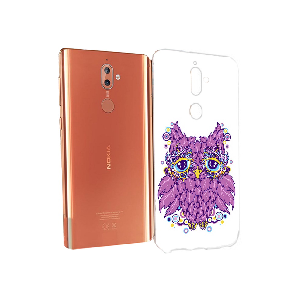 

Чехол MyPads Tocco для Nokia 9 Розовая сова (PT126479.94.147), Прозрачный, Tocco