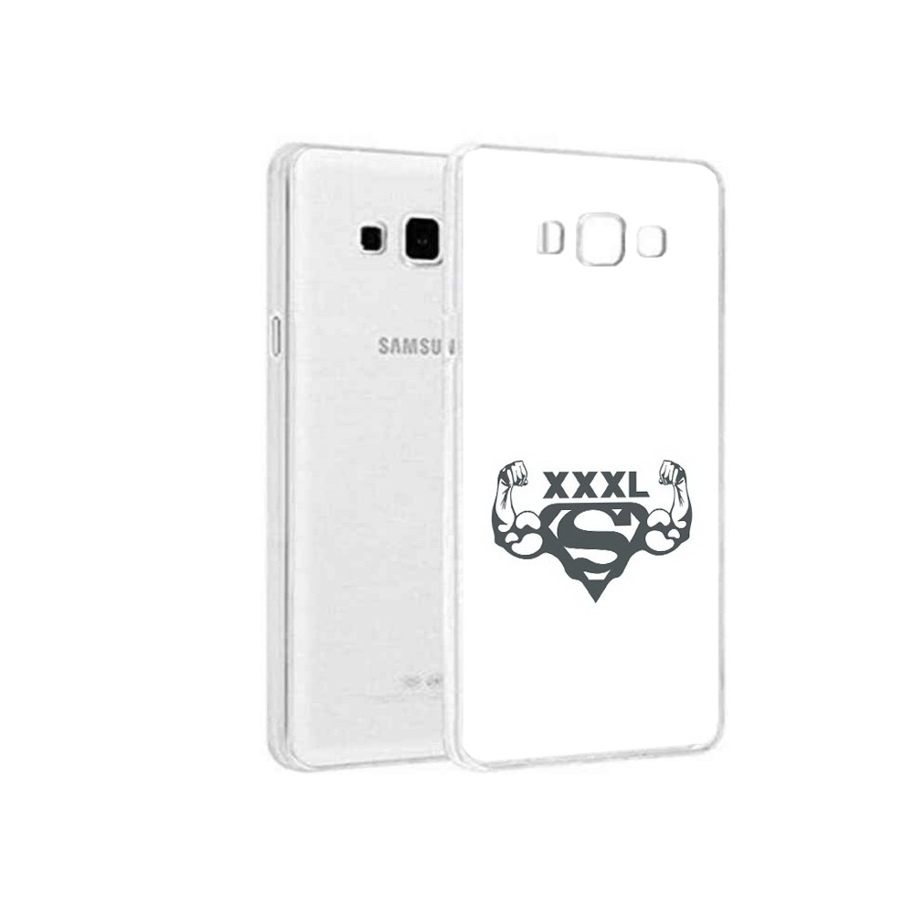 

Чехол MyPads Tocco для Samsung Galaxy A8 бодибилдинг супермен, Прозрачный, Tocco