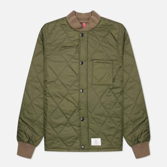 фото Куртка мужская alpha industries ujq51501c1-301 зеленая l