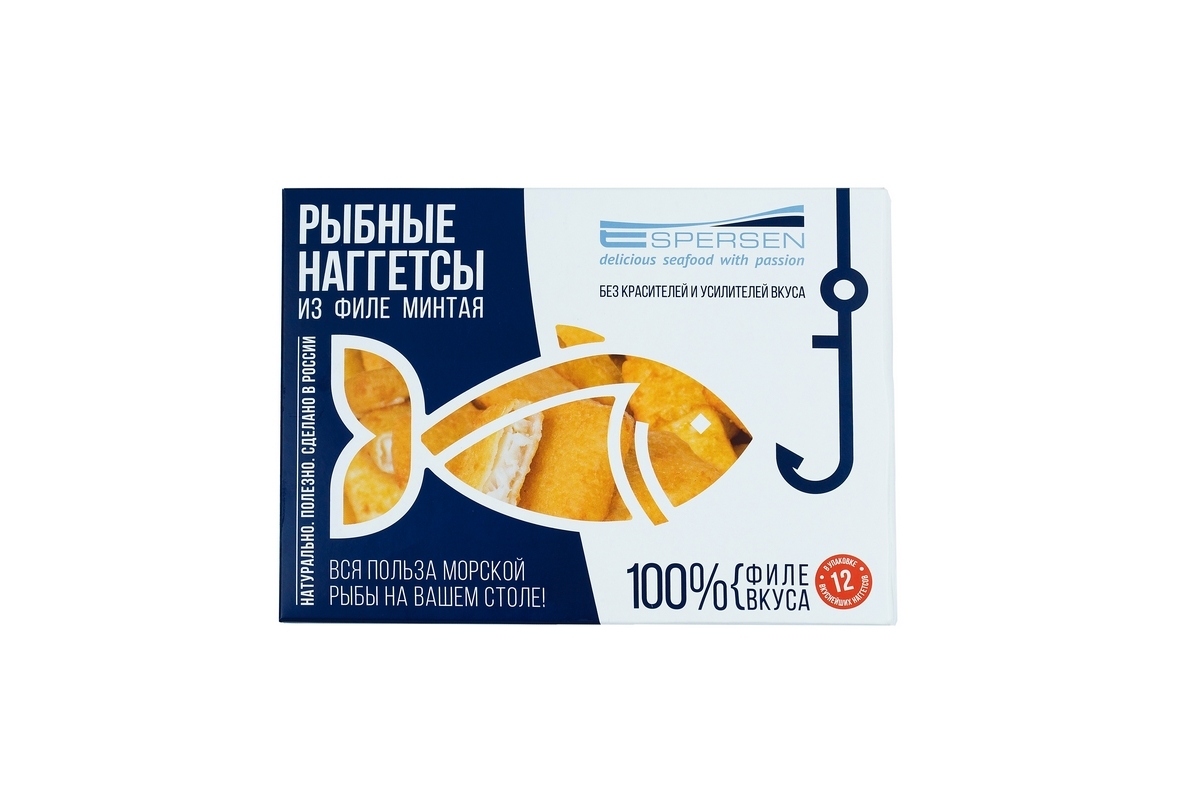 

Рыбные наггетсы Espersen из филе минтая 232 г