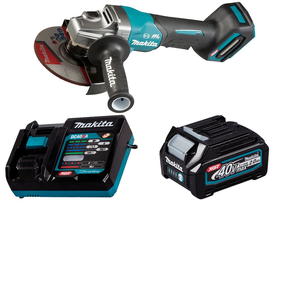 Шлифмашина угловая аккумуляторная Makita 40В XGT 150мм 1x2Ач GA036GA101