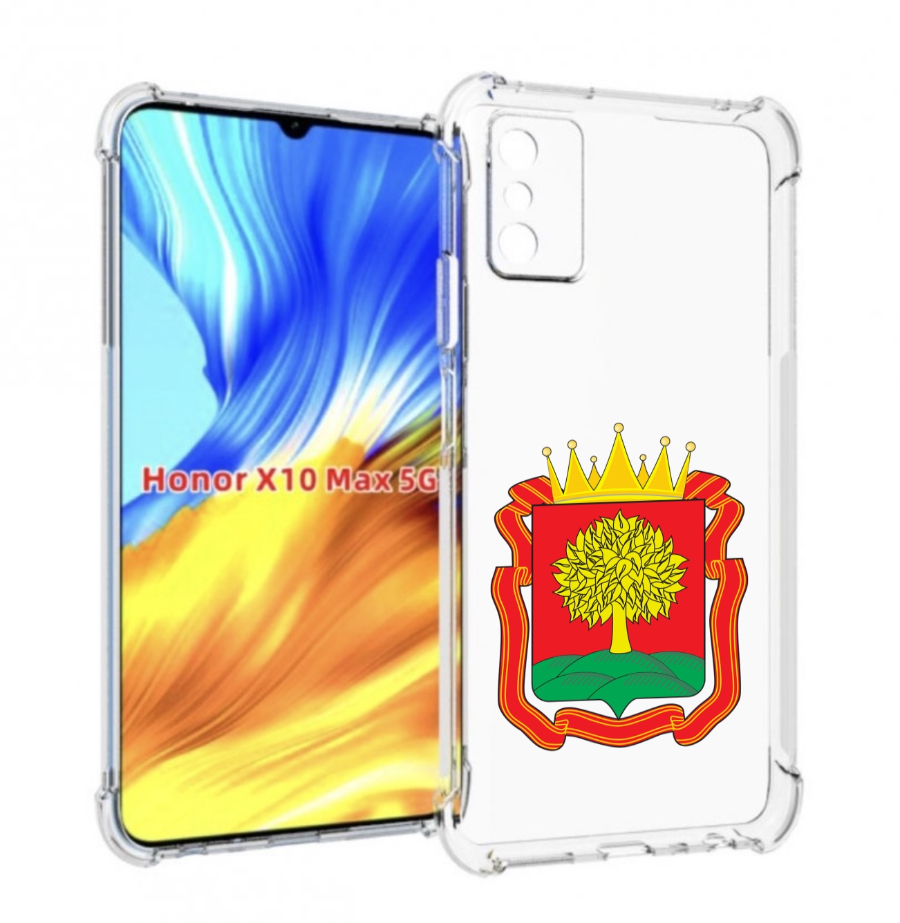 

Чехол MyPads герб-липецкая-область для Honor X10 Max, Прозрачный, Tocco