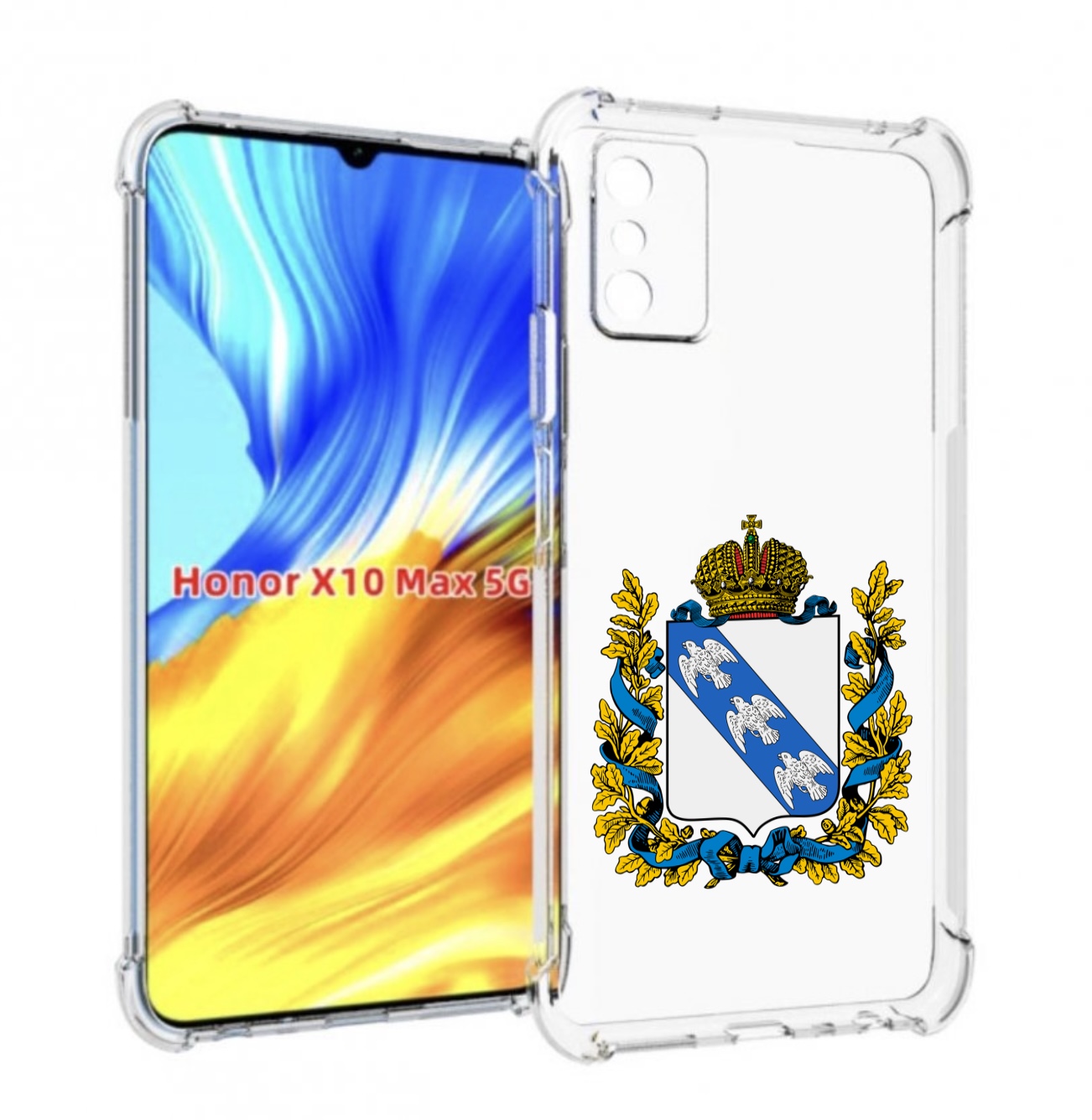 

Чехол MyPads герб-курская-область для Honor X10 Max, Прозрачный, Tocco