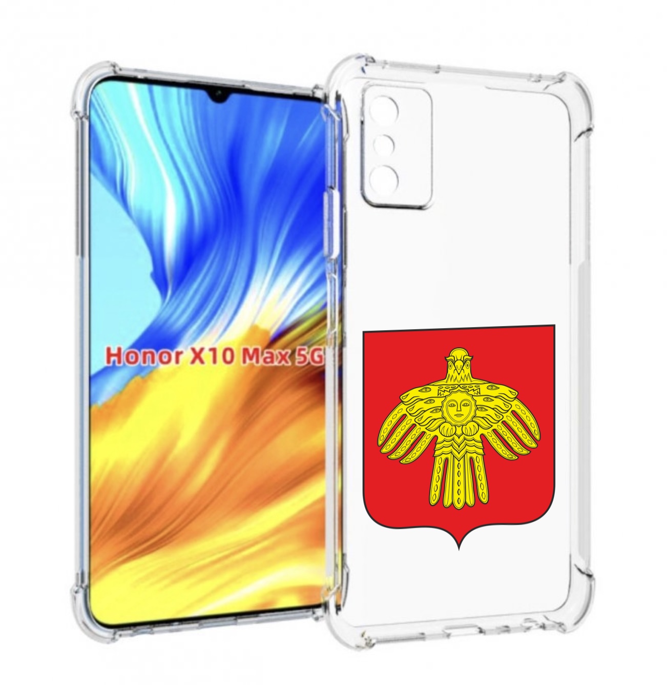 

Чехол MyPads герб-коми-сыктывкар для Honor X10 Max, Прозрачный, Tocco