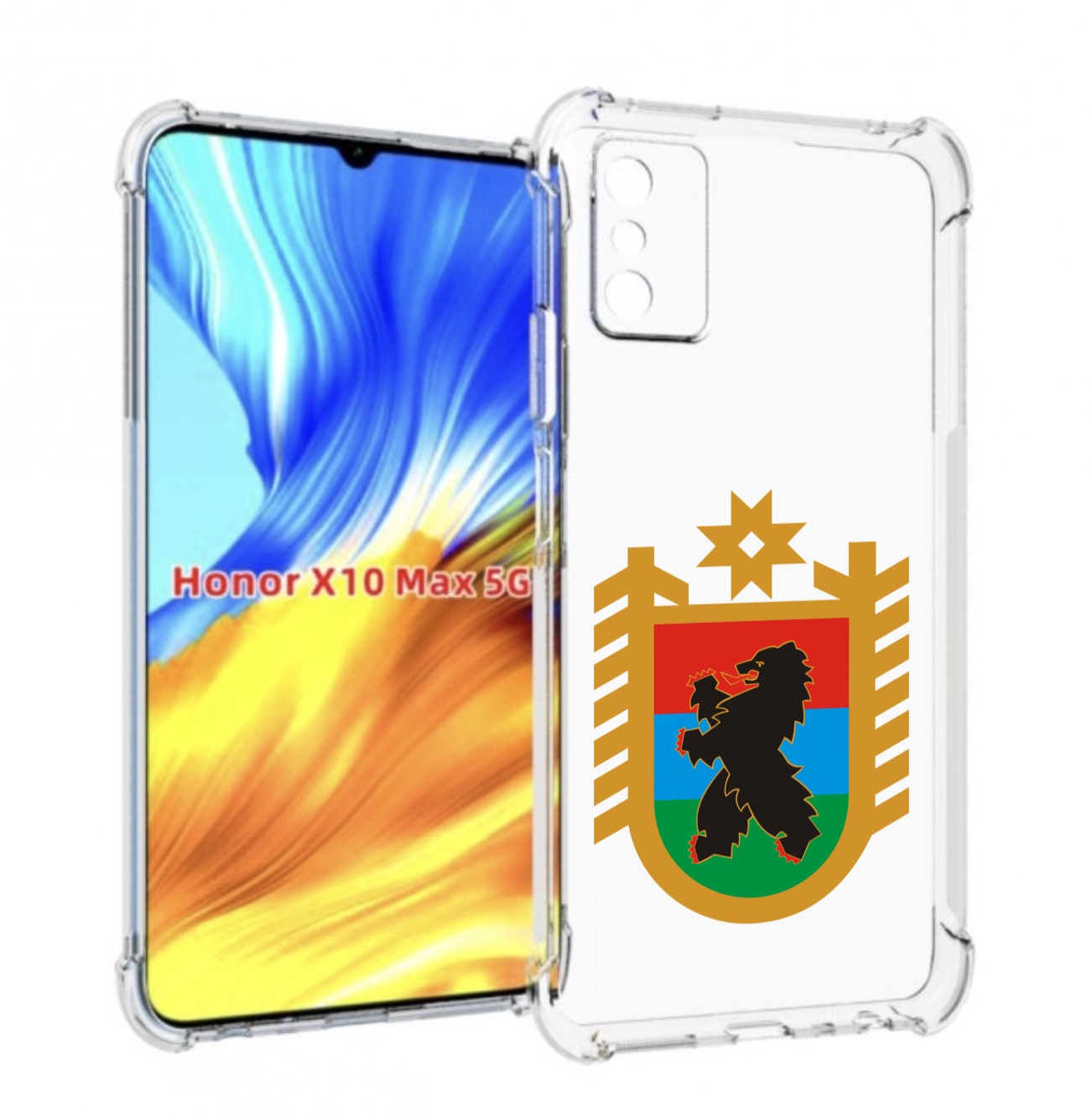

Чехол MyPads герб-карелия-петрозаводск для Honor X10 Max, Прозрачный, Tocco