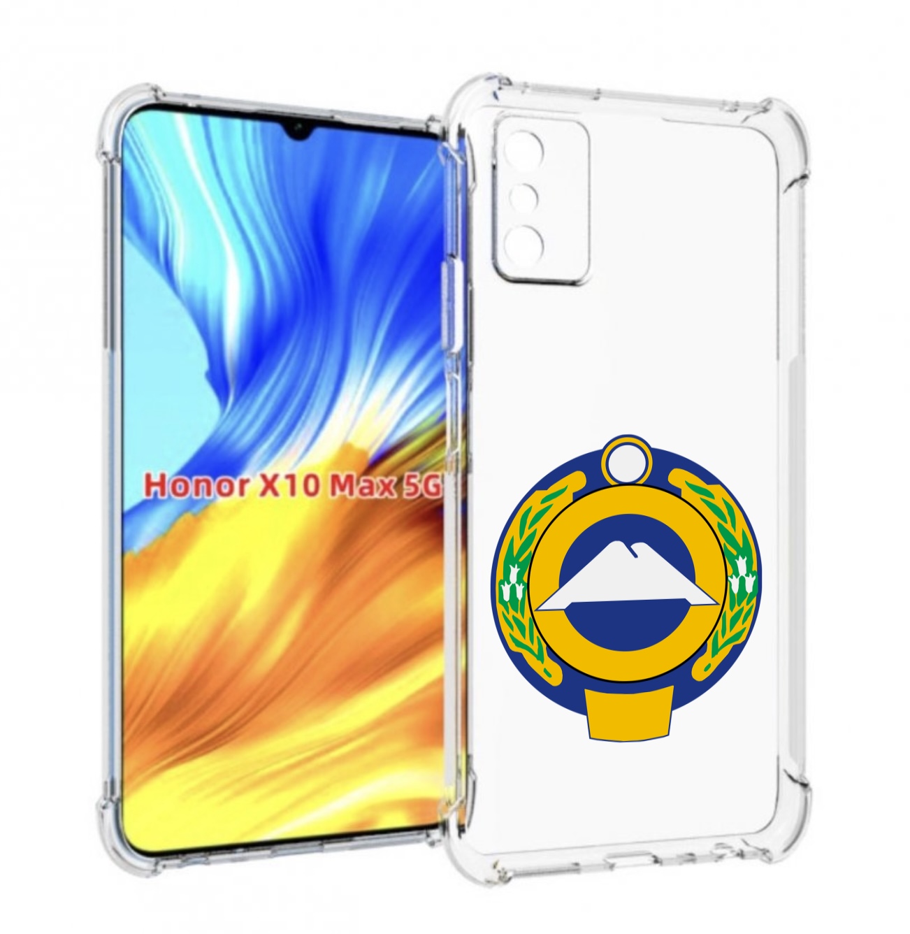 

Чехол MyPads герб-карачаево-черкессия для Honor X10 Max, Прозрачный, Tocco