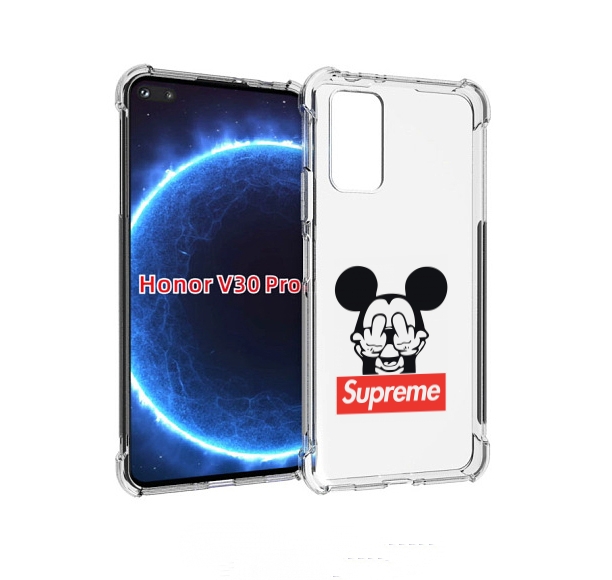 

Чехол бампер MyPads Супримовский-Микки-маус для Honor V30, Прозрачный, Tocco