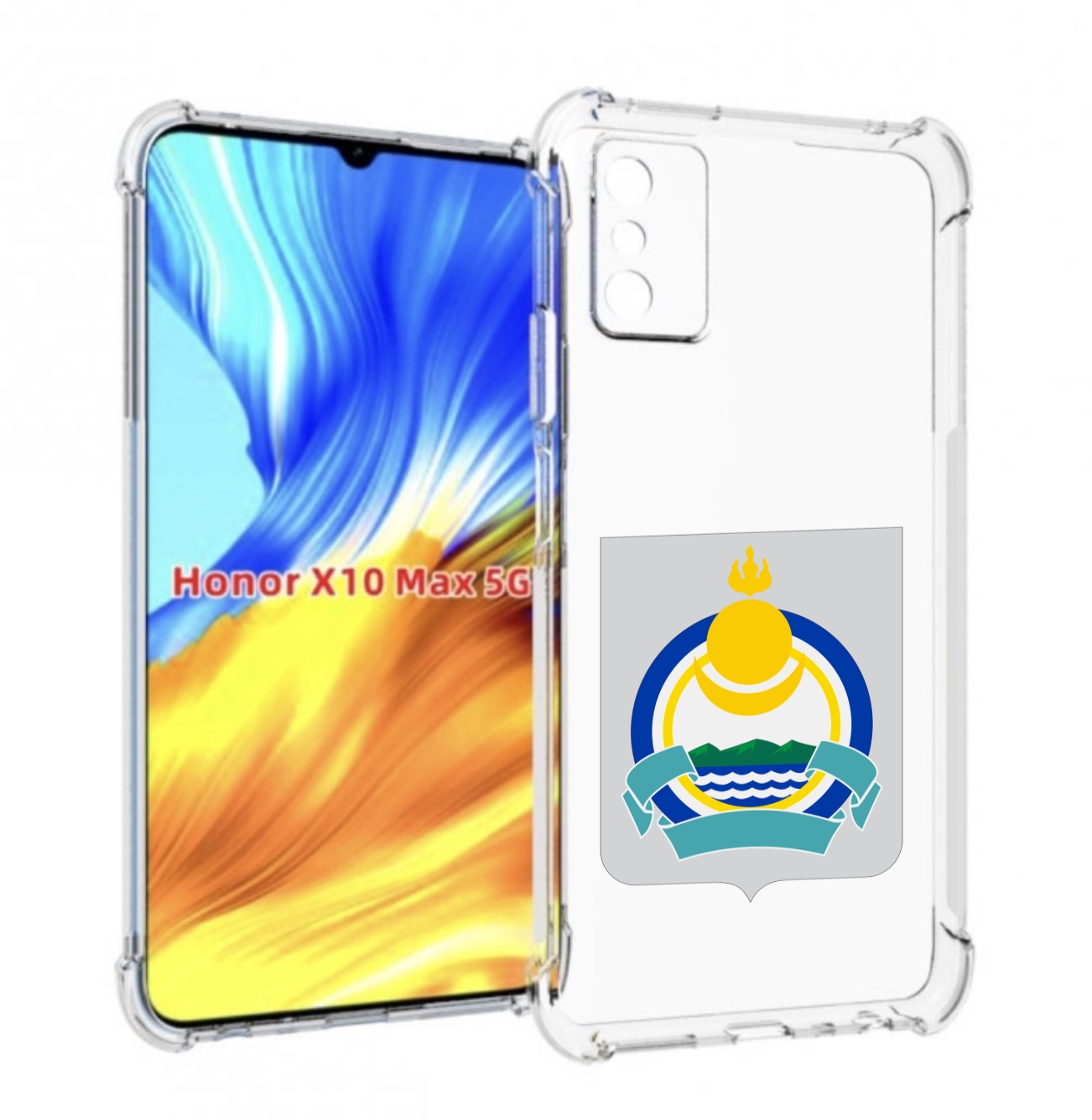

Чехол MyPads герб-бурятия для Honor X10 Max, Прозрачный, Tocco