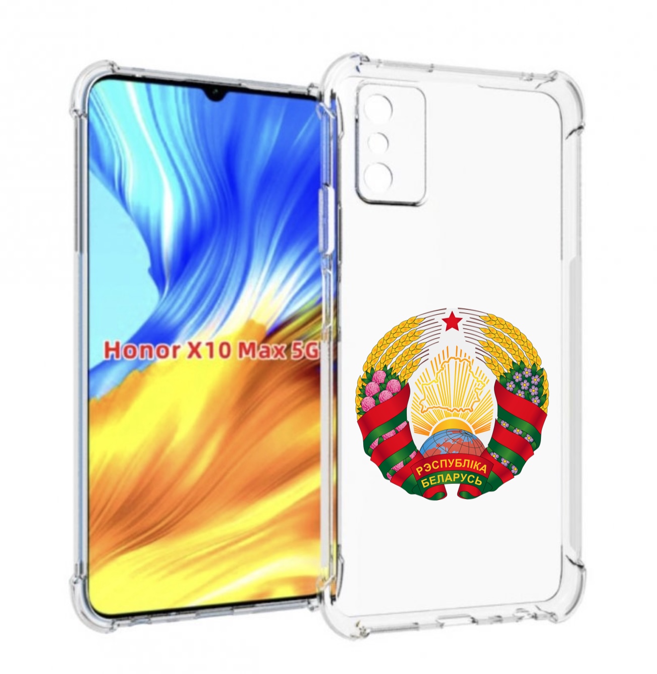 

Чехол MyPads герб-беларуси для Honor X10 Max, Прозрачный, Tocco