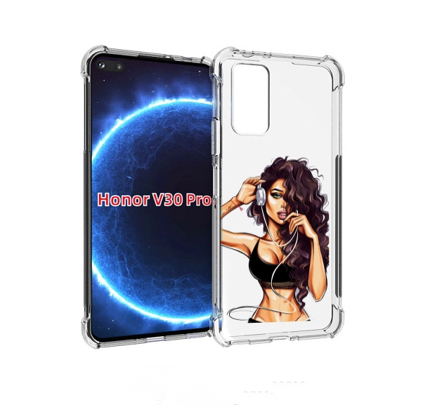 

Чехол бампер MyPads Спортивная-девушка женский для Honor, Прозрачный, Tocco