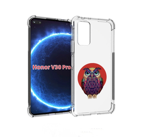 

Чехол бампер MyPads Сова 3 для Honor V30 Pro, Прозрачный, Tocco