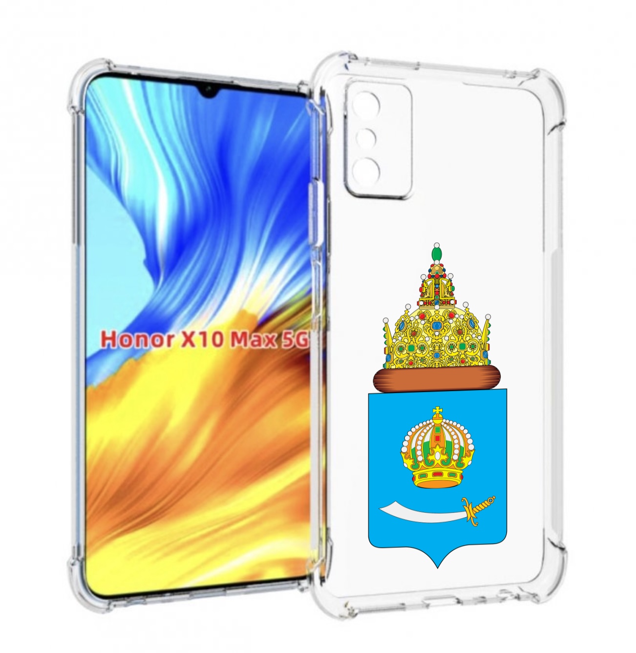 

Чехол MyPads герб-астраханскои-области для Honor X10 Max, Прозрачный, Tocco