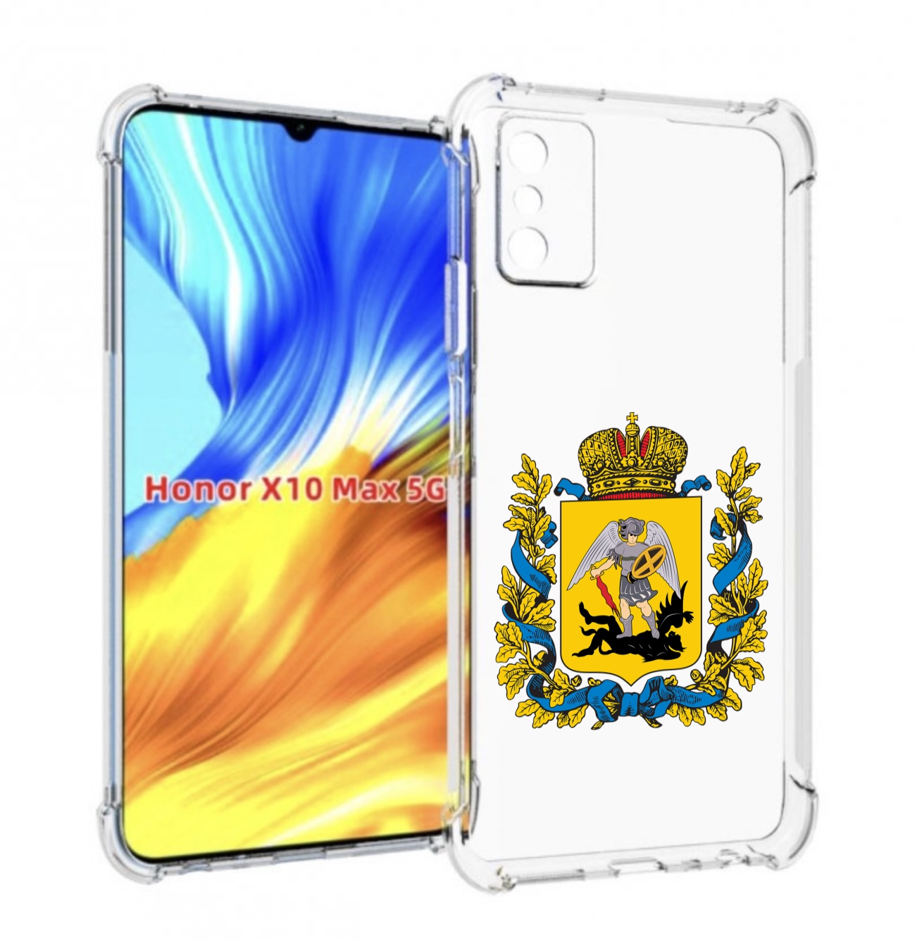 

Чехол MyPads герб-архангельскрои-области для Honor X10 Max, Прозрачный, Tocco