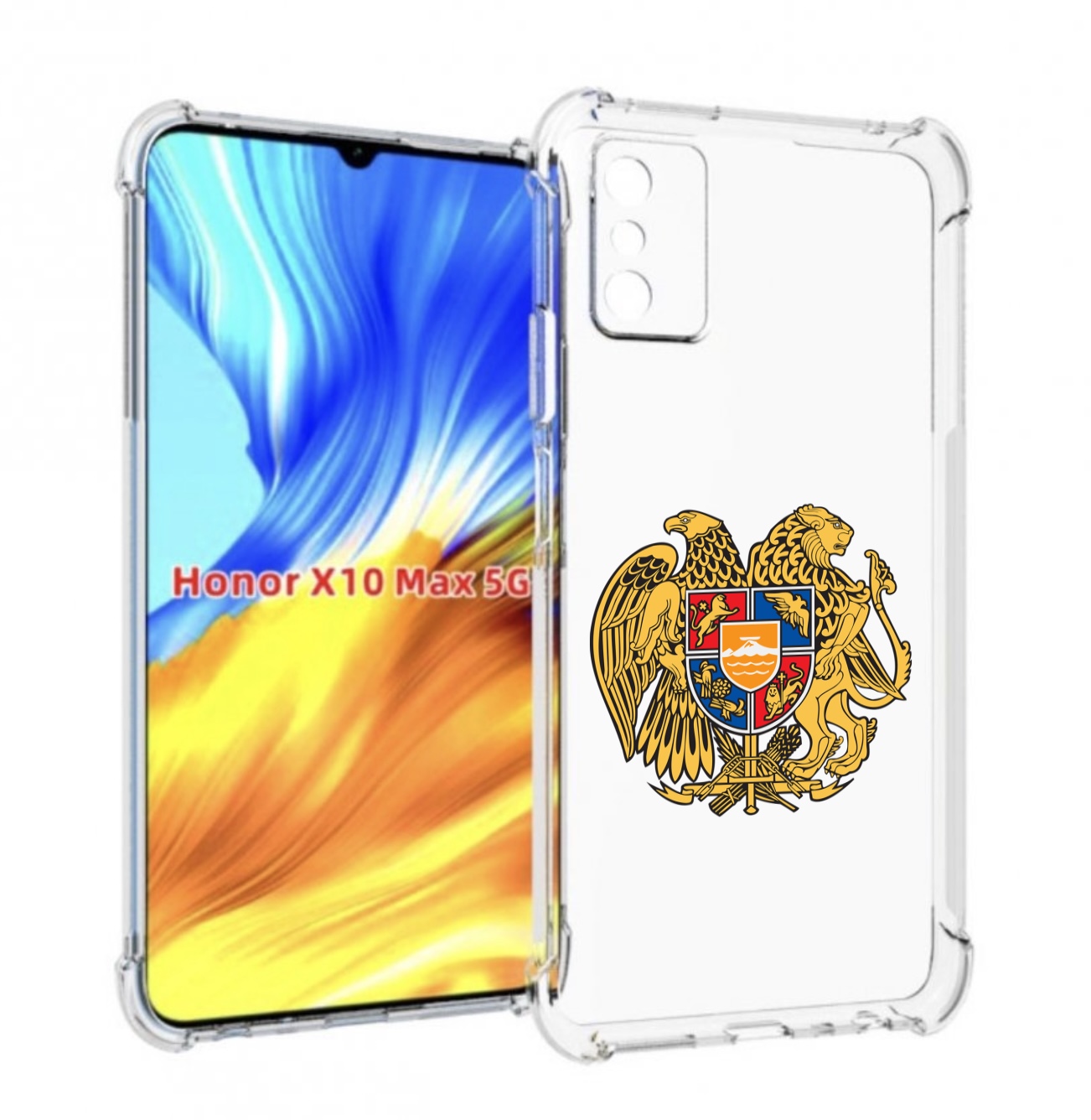 

Чехол MyPads герб-армении для Honor X10 Max, Прозрачный, Tocco