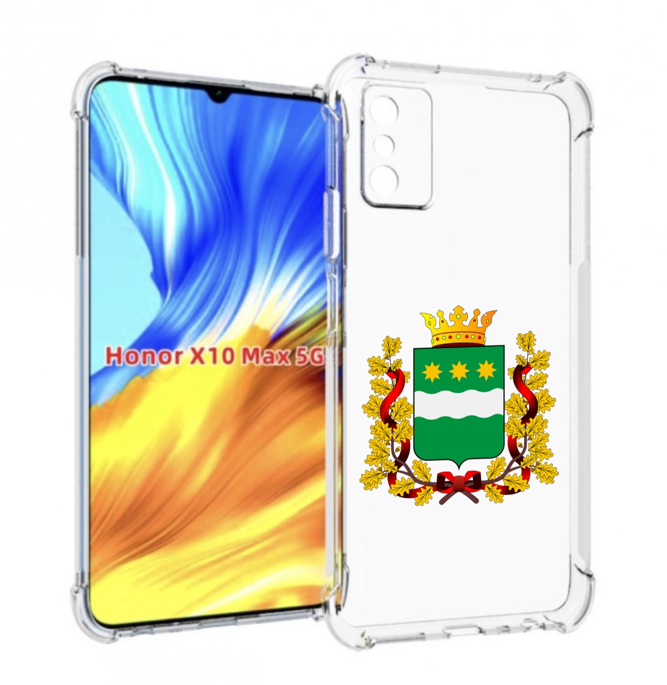 

Чехол MyPads герб-амурскои-области для Honor X10 Max, Прозрачный, Tocco
