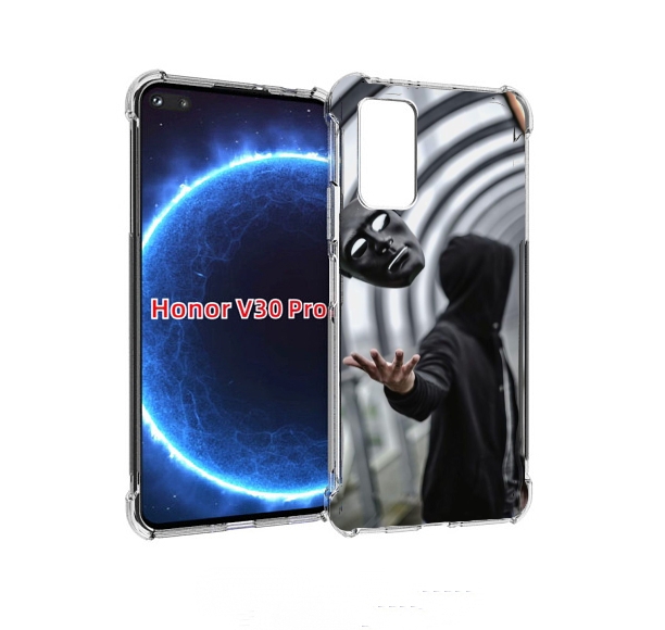 

Чехол бампер MyPads Сними-маску для Honor V30 Pro, Прозрачный, Tocco