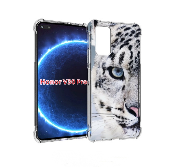 

Чехол бампер MyPads Снежный-барс для Honor V30 Pro, Прозрачный, Tocco