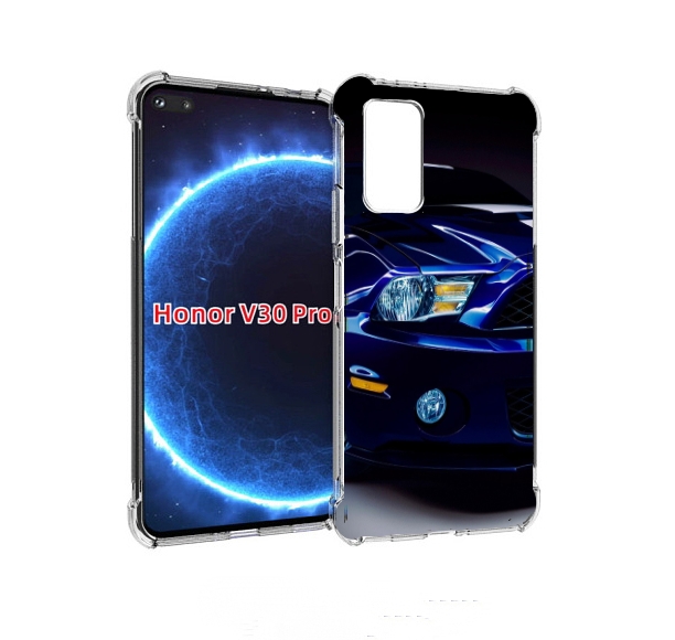 

Чехол бампер MyPads Синяя-машина для Honor V30 Pro, Прозрачный, Tocco