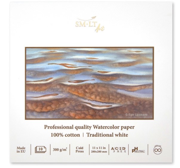 

Альбом-склейка для акварели SM-LT Watercolor 28x28 см 10 л 300 г 100% хлопок