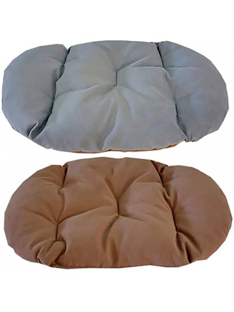 HOMEPET Микровелюр Caramel - Silver №2 57 см х 41 см х 5 см подушка для пластикового лежак