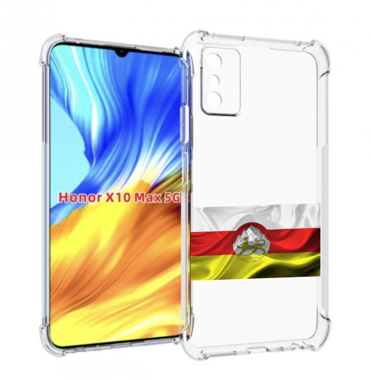 

Чехол MyPads герб флаг южная осетия-1 для Honor X10 Max, Прозрачный, Tocco
