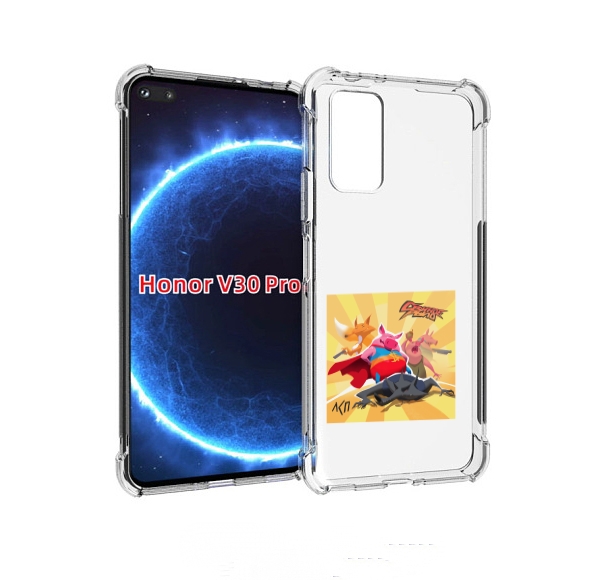 

Чехол бампер MyPads Свиное рыло ЛСП для Honor V30 Pro, Прозрачный, Tocco