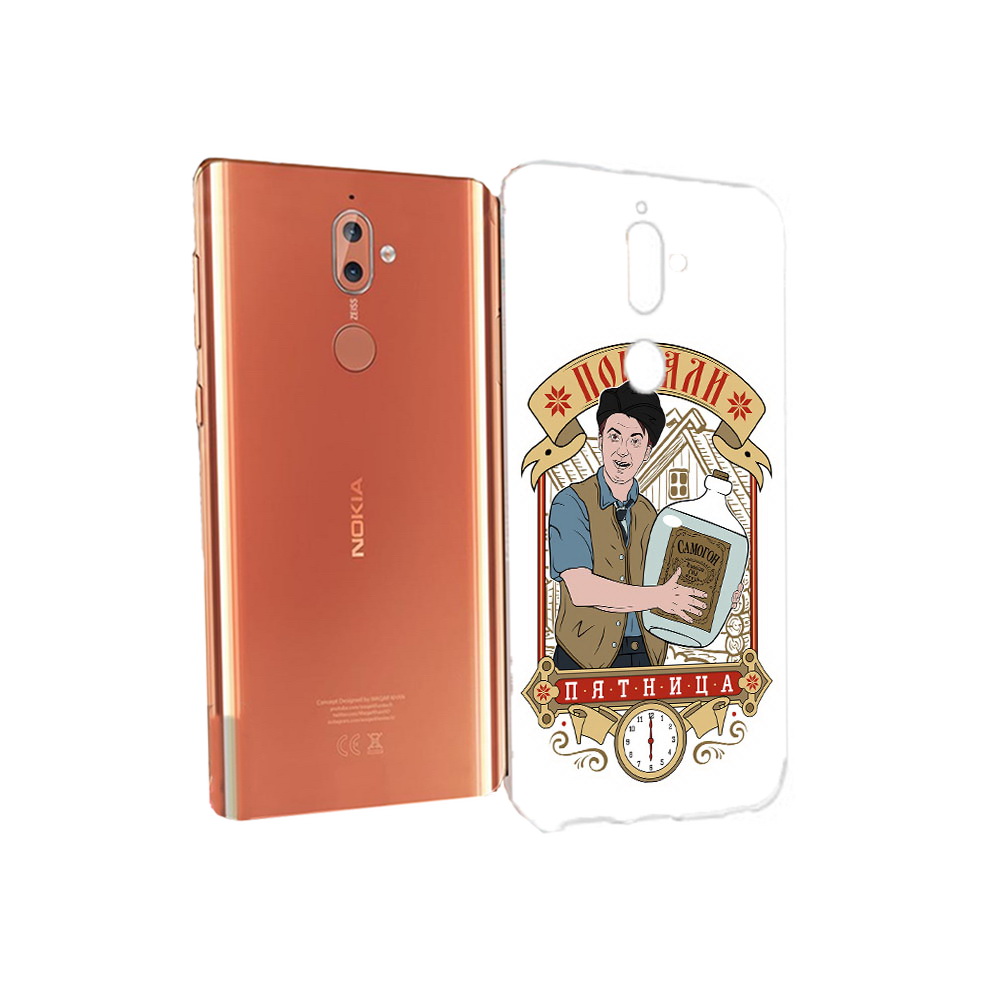 

Чехол MyPads Tocco для Nokia 9 Погнали пятница (PT126479.94.137), Прозрачный, Tocco