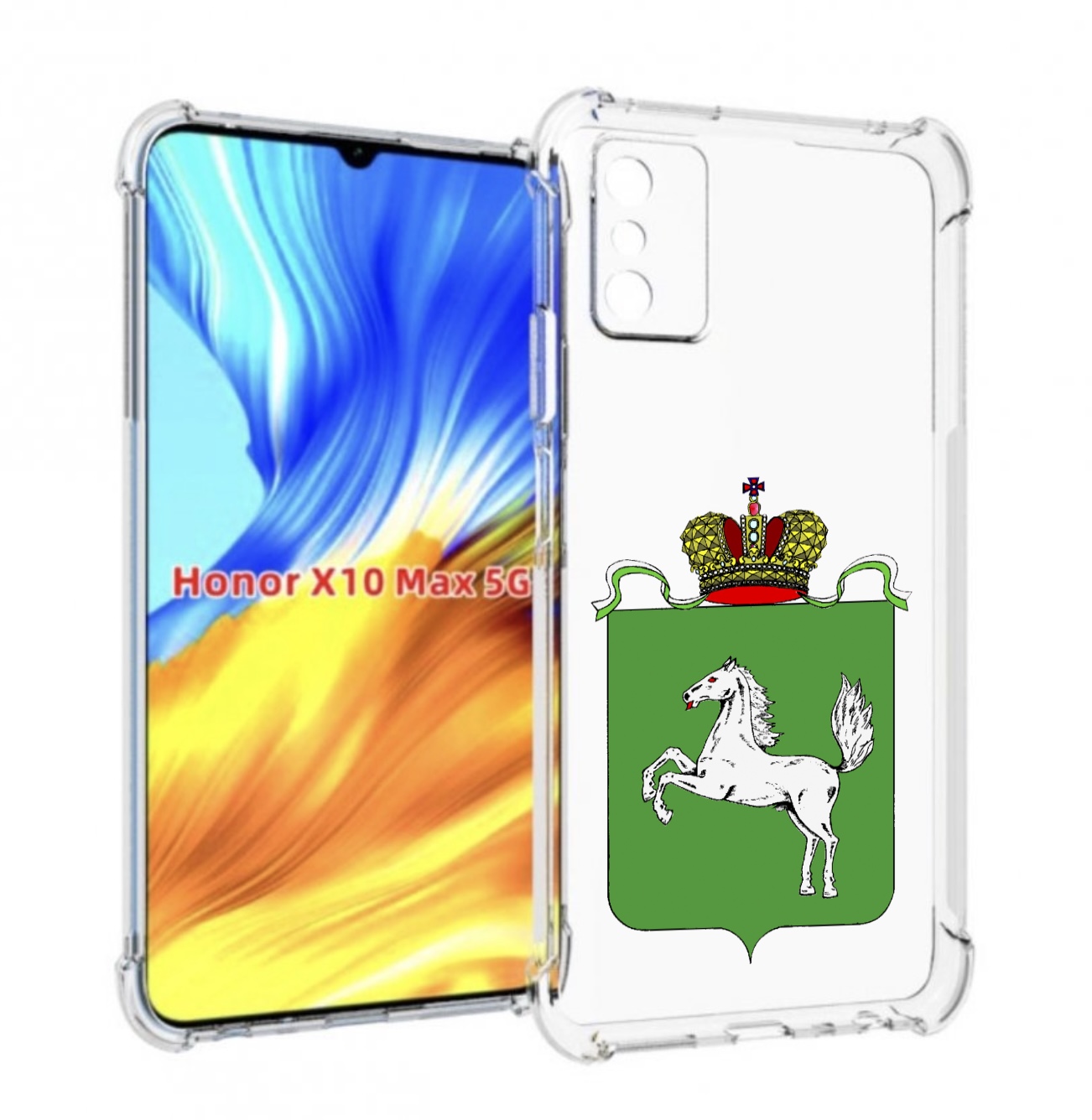 

Чехол MyPads герб томская область для Honor X10 Max, Прозрачный, Tocco