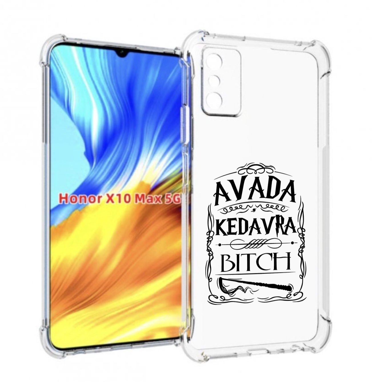 

Чехол MyPads гарри-потер-заклинание для Honor X10 Max, Прозрачный, Tocco