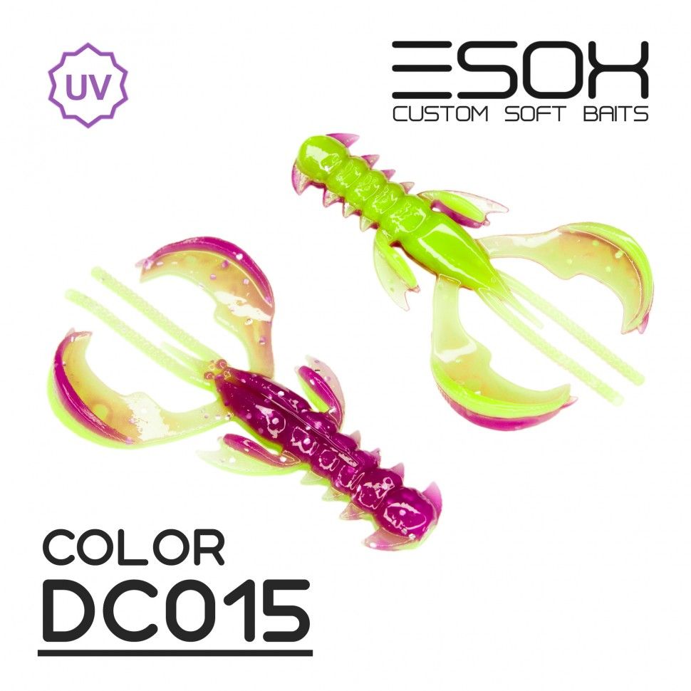 

Силиконовая приманка Esox Rappid 80 мм цвет DC015 4 шт, Rappid