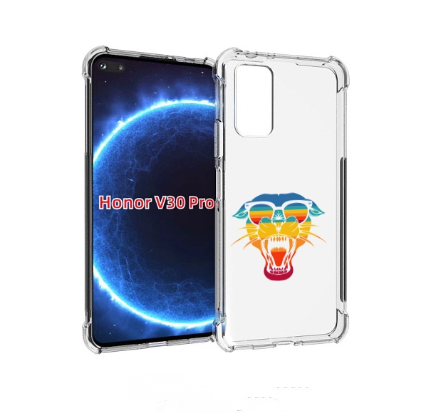 

Чехол бампер MyPads Радужная-пантера для Honor V30 Pro, Прозрачный, Tocco