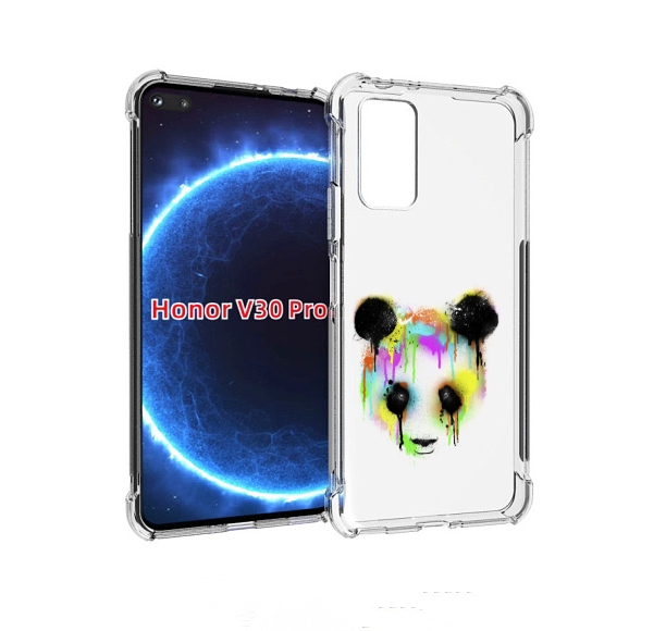 

Чехол бампер MyPads Радужная панда для Honor V30 Pro, Прозрачный, Tocco