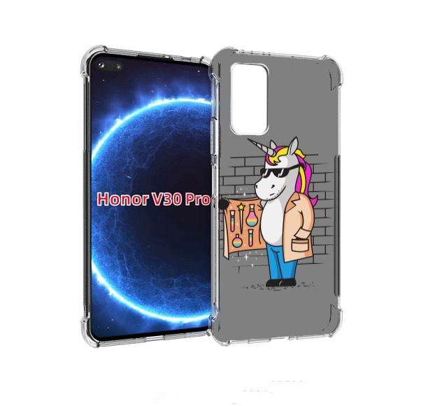 

Чехол бампер MyPads Продавец-единорог для Honor V30 Pro, Прозрачный, Tocco