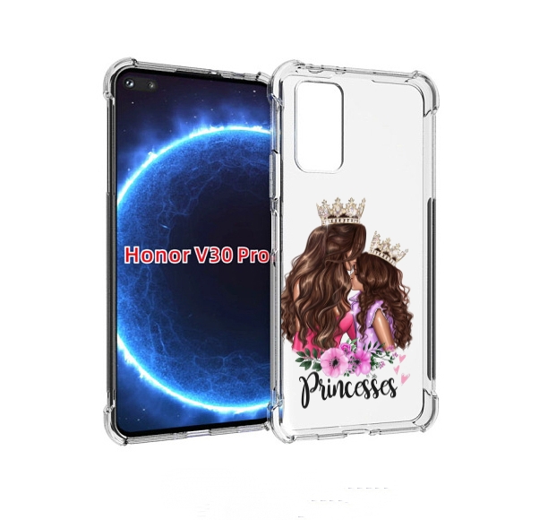 

Чехол бампер MyPads Принцессы женский для Honor V30 Pro, Прозрачный, Tocco