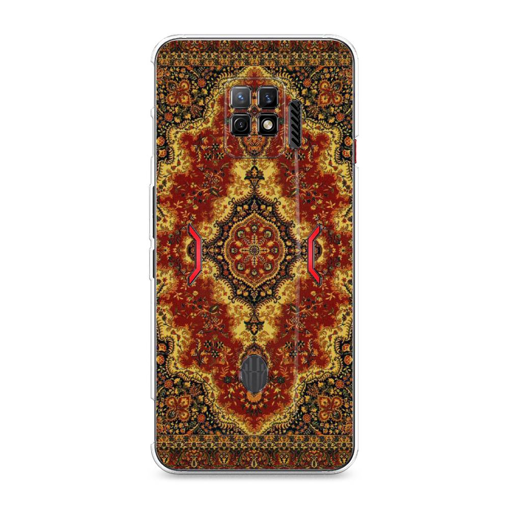 

Чехол на ZTE Nubia Red Magic 7 Pro "Ковер", Коричневый;золотистый;красный, 136050-3
